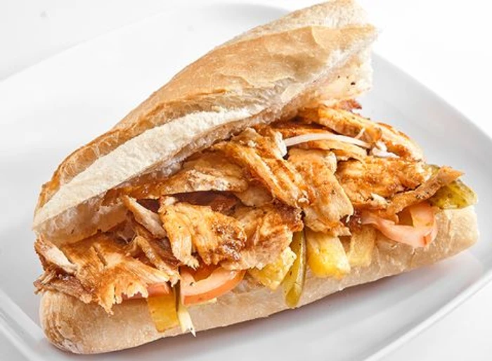 Half Bread Chicken Döner